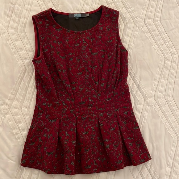 Eva Franco x Anthropologie Peplum Top - Picture 2 of 6